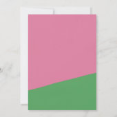 Invitation Howdy 30 Western Retro Pink Green 30e anniversaire (Dos)