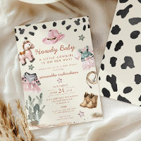 Howdy Baby Little Cowgirl Baby shower