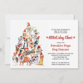 Invitation HOWLiday Cheer Amoureux des chiens Noël Animaux de (Devant)