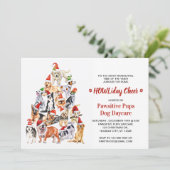 Invitation HOWLiday Cheer Amoureux des chiens Noël Animaux de (Debout devant)
