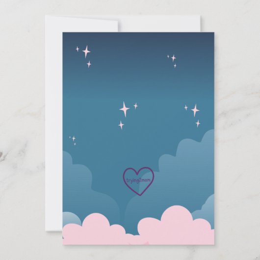 Invitation Howling with Joy, Wolf Pink Baby Shower (Dos)