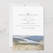 Invitation HUDSON RIVER New York Aquarelle Enregistrer la dat (Devant)