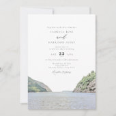 Invitation HUDSON VALLEY Aquarelle New York Skyline Mariage (Devant)