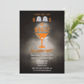 Invitation Hue et cimetière éffrayant de partie de Halloween (Debout devant)