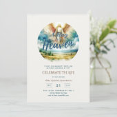 Invitation Hug from Heaven Poem Celebration of Life Memorial (Debout devant)