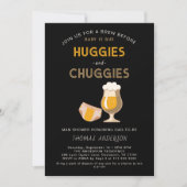 Invitation Huggies Chuggies Dad Diaper Party Baby Shower  (Devant)