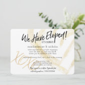 Invitation Hugs, Baisers et Coeurs Elopement Party (Debout devant)