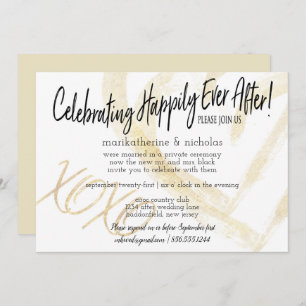 Invitation Hugs, Baisers et Coeurs Post Wedding Party