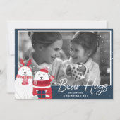 Invitation Hugs d'ours polaire Modèle photo V2 ID851 (Devant)