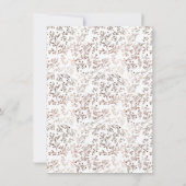 Invitation Huile d'automne en bois rustique en tranches de cu (Dos)