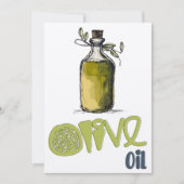 Invitation Huile d'olive Méditerranée MéditMéditerranée Milie (Devant)