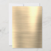 Invitation Huile d'or de luxe Flamingle - Flamant rose (Dos)