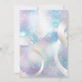 Invitation Huile Holographique Moderne Ajouter Votre Holograp (Dos)