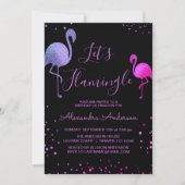 Invitation Huile rose violet Flamingle - Flamant rose (Devant)