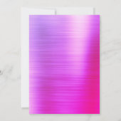 Invitation Huile rose violet Flamingle - Flamant rose (Dos)