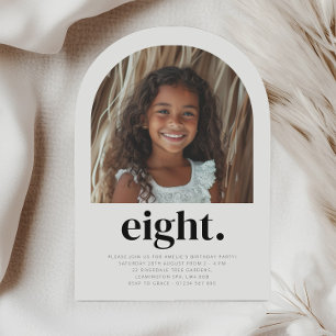 Invitation Huit Arc Photo Anniversaire