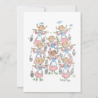 Huit employées de maison