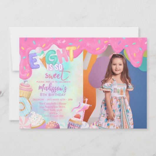 Invitation Huit Est Si Douce (Devant)