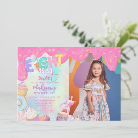 Invitation Huit Est Si Douce (Debout devant)