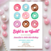Invitation Huit est tellement sucré Donut 8e fête d'anniversa