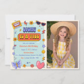 Invitation Huit est une Vibe Super Hippie 8e anniversaire Pho (Devant)