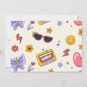 Invitation Huit est une Vibe Super Hippie 8e anniversaire Pho (Dos)