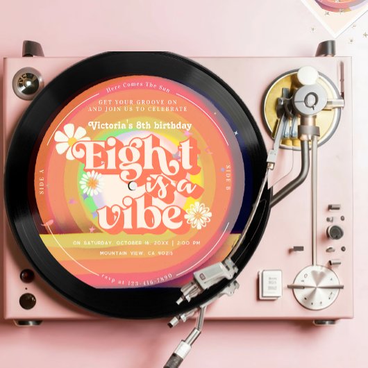 Invitation Huit est Vibe Super Retro Vinyl 8e super