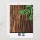 Invitation Huit Hibou Nuit longue fête d'anniversaire (Dos)