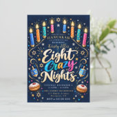Invitation Huit Nuits folles de Hanoukka (Debout devant)
