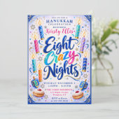 Invitation Huit Nuits folles de Hanoukka (Debout devant)