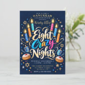 Invitation Huit Nuits folles de Hanoukka (Debout devant)