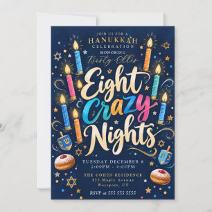 Invitation Huit Nuits folles de Hanoukka