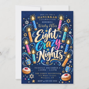 Invitation Huit Nuits folles de Hanoukka