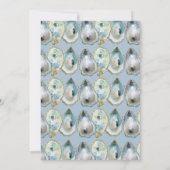 Invitation Huître à l'aquarelle  (Dos)