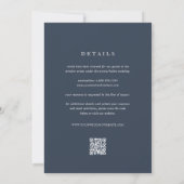 Invitation Huître côtière tout en un Mariage de code QR (Dos)
