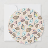 Invitation Huîtres et Champagne Mariage Réception de Mariée (Dos)