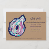 Invitation Huîtres Grillées et BBQ - Ébarbez Ouais (Devant)