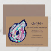 Invitation Huîtres Grillées et BBQ - Shuck Yeah (Devant / Derrière)
