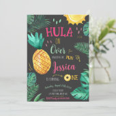 Invitation Hula Tropical Sur Plus De 1Er Anniversaire (Debout devant)