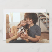 Invitation Humains modernes mariés 2 Fiançailles photo (Dos)