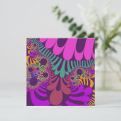 Invitation Humeur violette et rose (Debout devant)