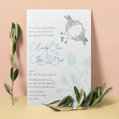 Invitation Hummingbird Kiss Vintages Inséparables Mariages