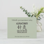 Invitation humour d'acupuncture (Debout devant)