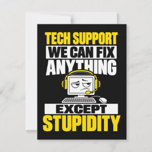 Invitation Humour de l'assistance technique - Ne peut pas rép