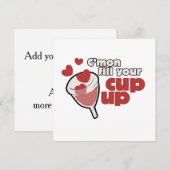 Invitation humour menstruel (Devant / Derrière)