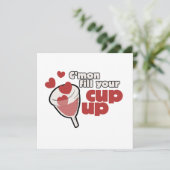 Invitation humour menstruel (Debout devant)