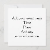 Invitation humour menstruel (Dos)