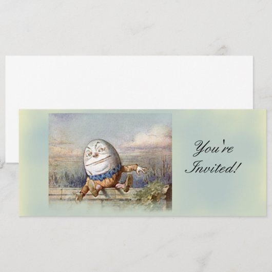 Invitation Humpty Dumpty (Devant / Derrière)