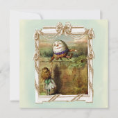 Invitation Humpty Dumpty et Alice (Devant)