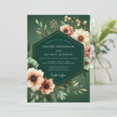Invitation Hunter Apricot Artistic Wedding (Debout devant)